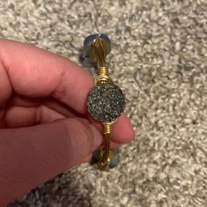 Gold Bourbon and bowties bracelet